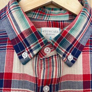 J. Crew Crewcuts Boys Flannel Shirt Lightweight. Size 12.